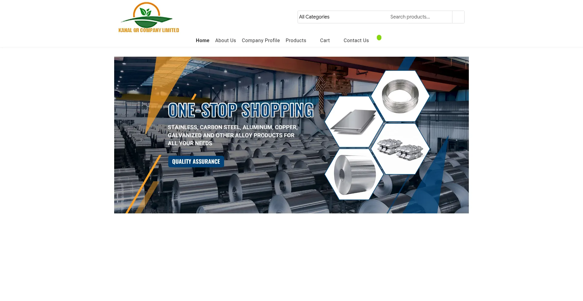 Website screenshot of Kanalgroupcompanylimited.com