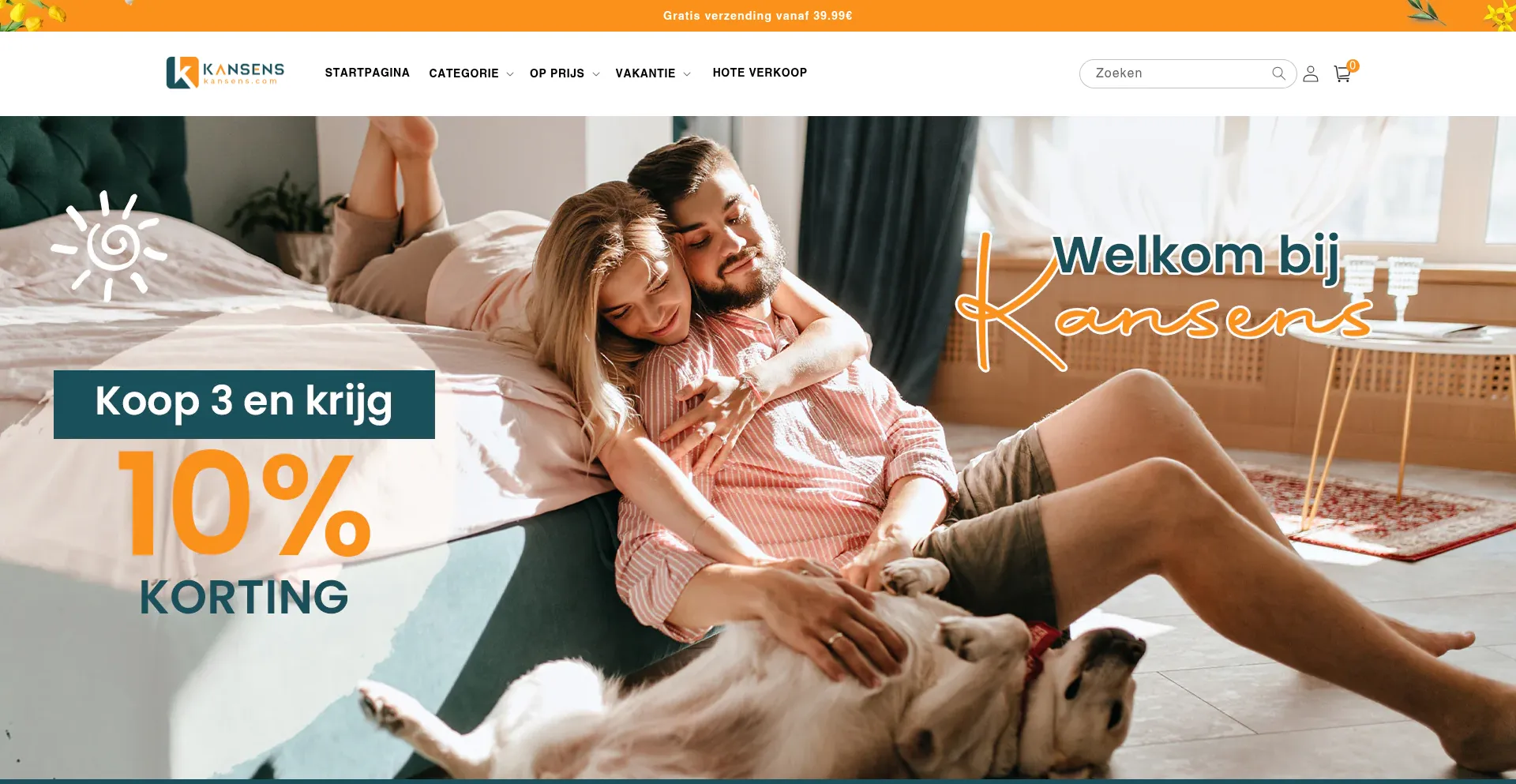 Website screenshot of Kansens.com