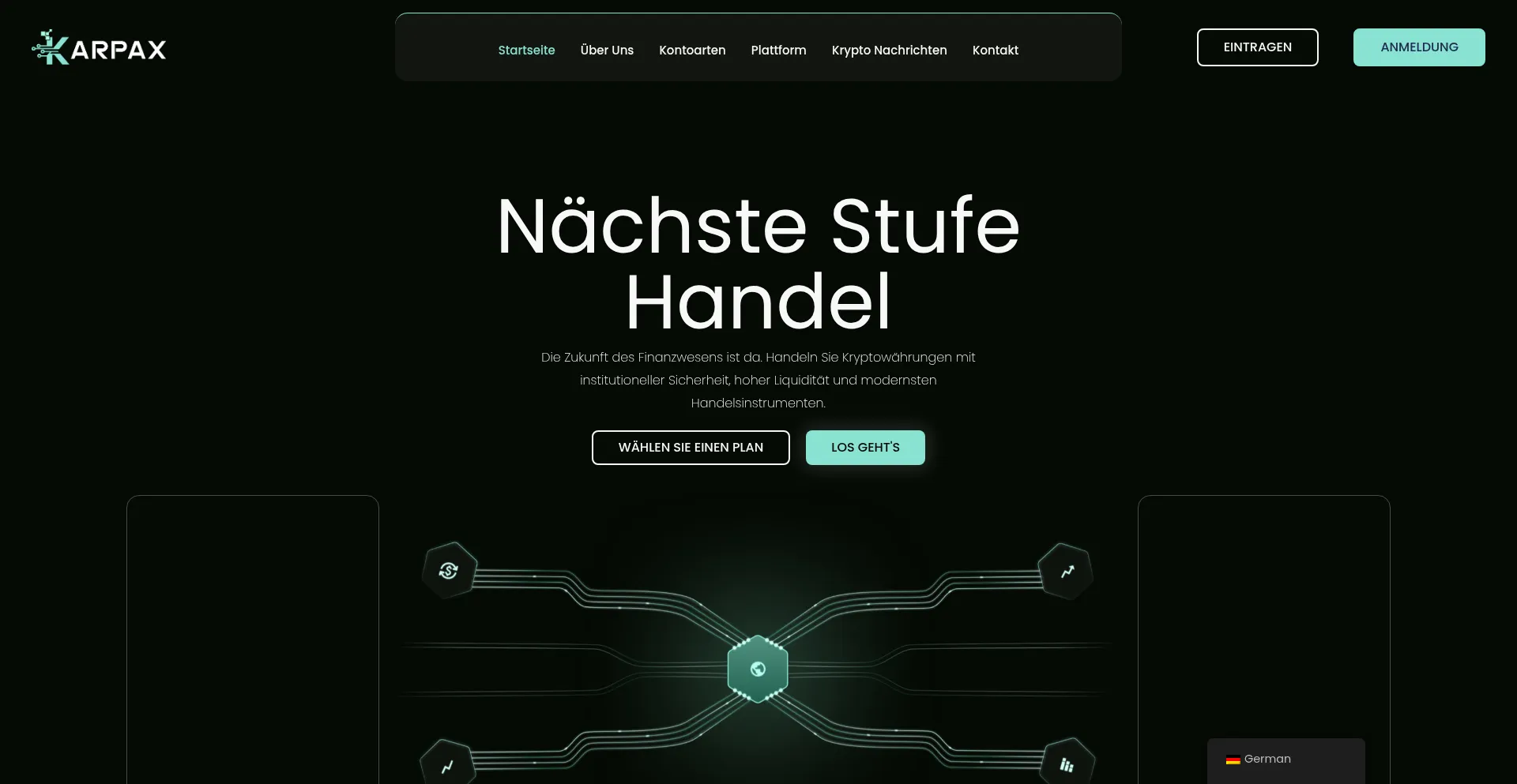 Website screenshot of Karpax.co