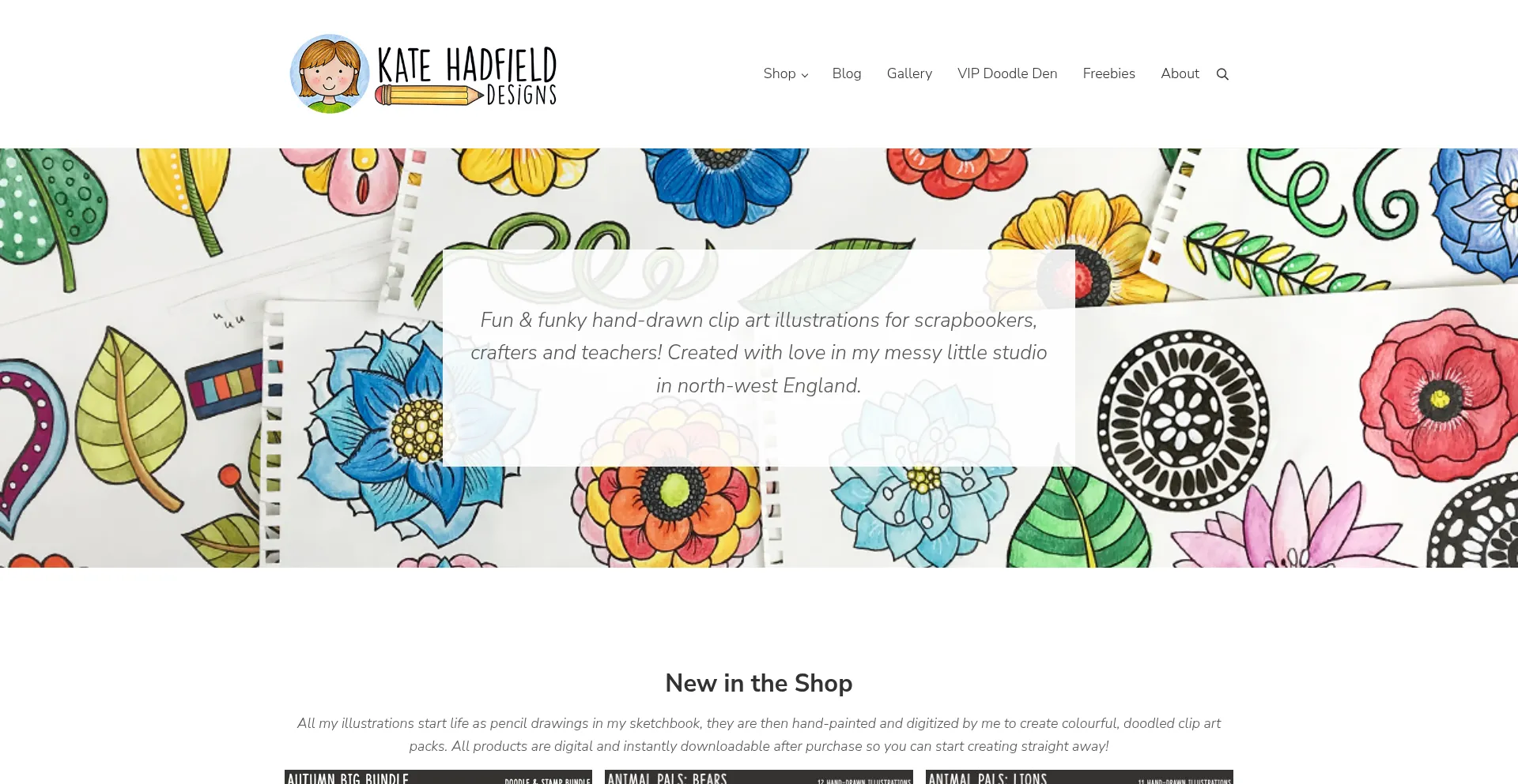 Website screenshot of Katehadfielddesigns.com