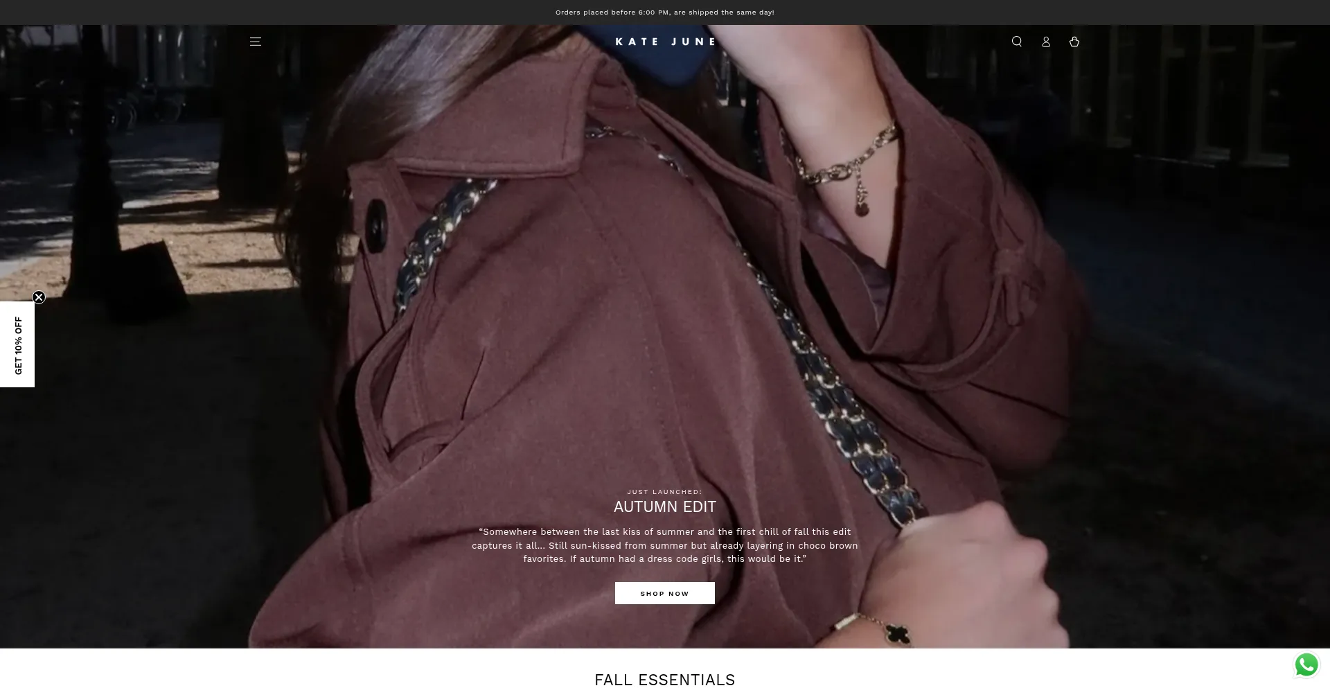 Katejune.com Screenshot