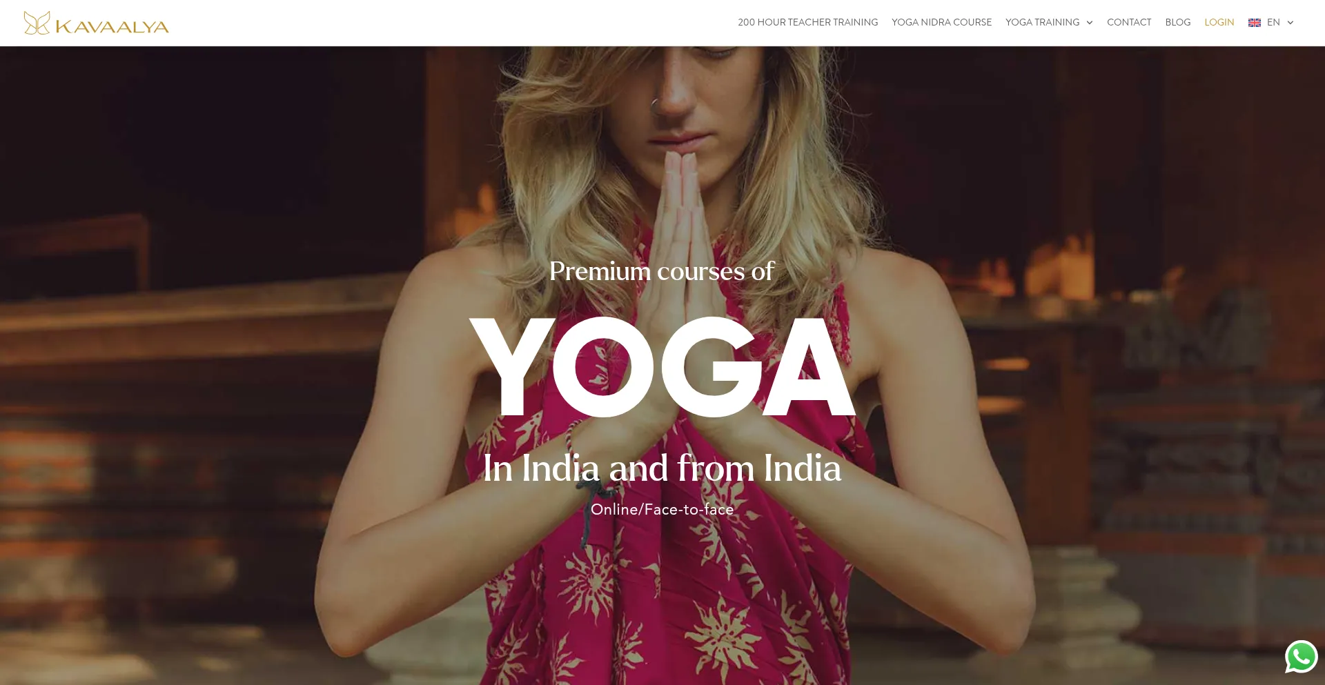 Website screenshot of Kavaalya.com