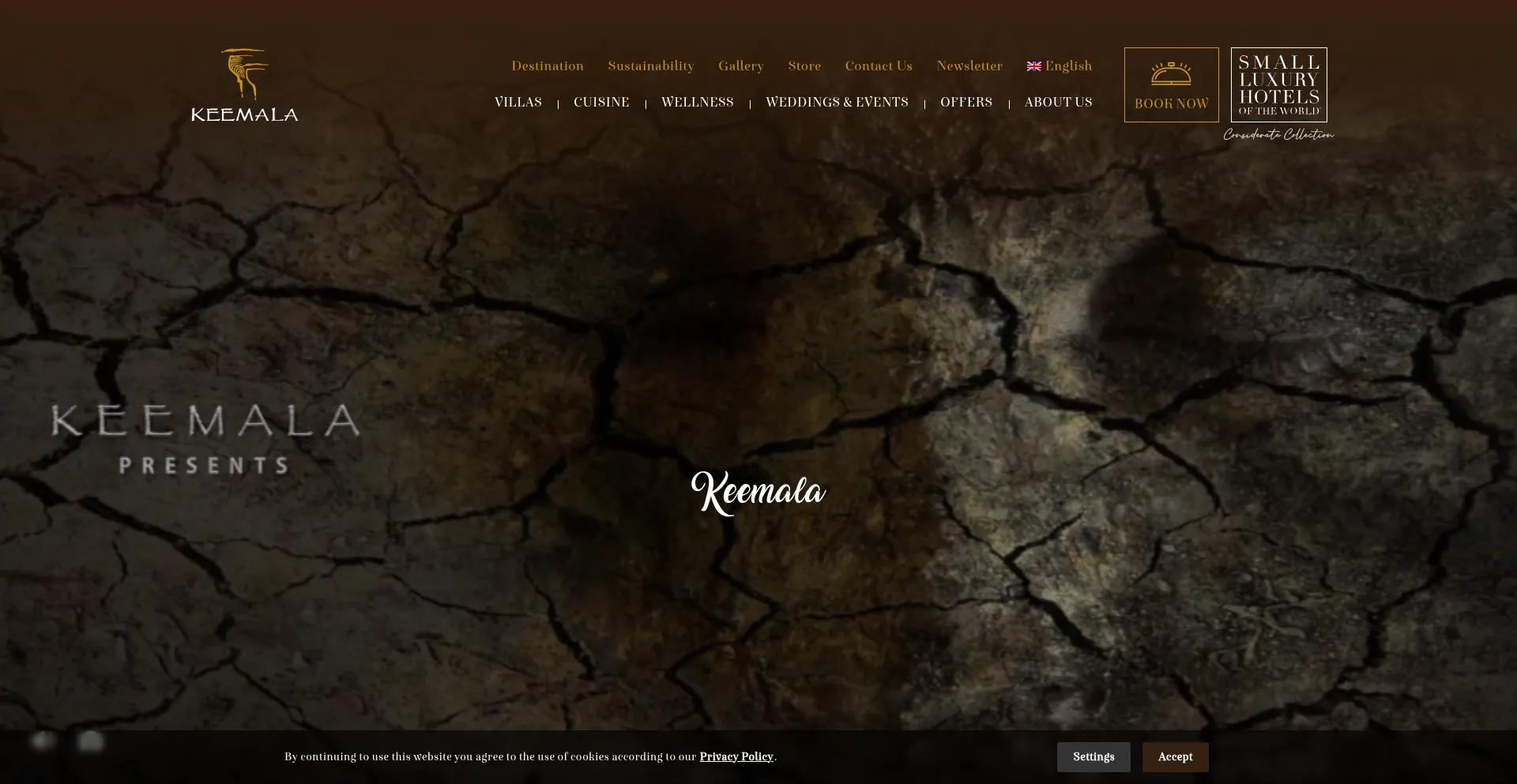 Website screenshot of Keemala.com
