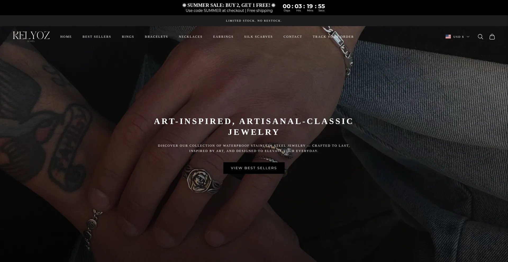 Website screenshot of Kelyoz.com