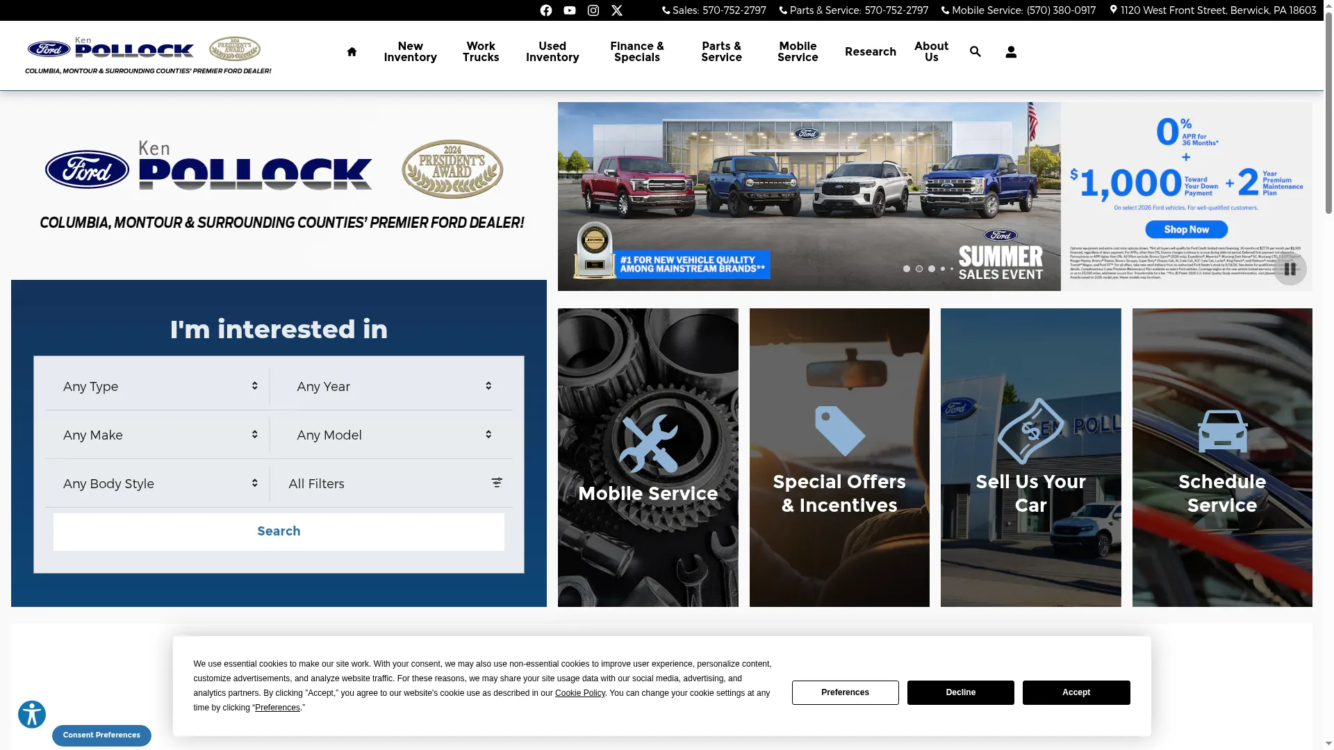 Kenpollockford.com