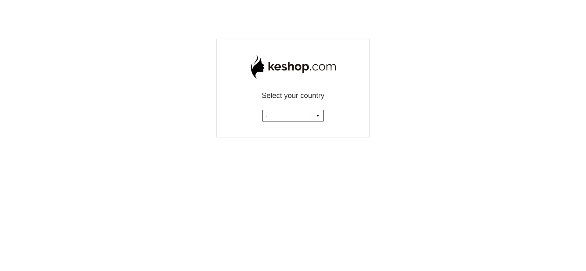 Website screenshot of Keshop.com