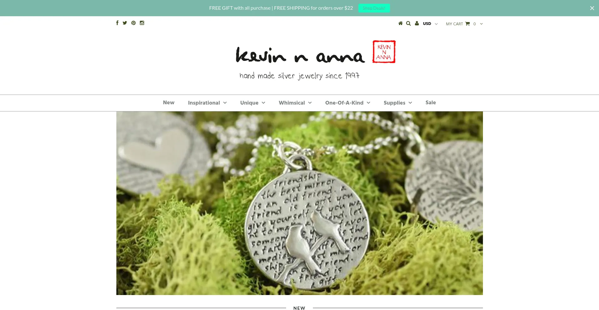 Website screenshot of Kevinnanna.com