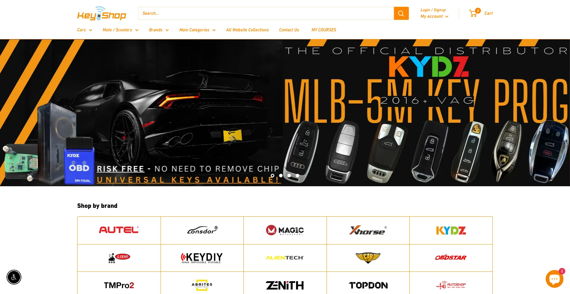 Website screenshot of Keyshop-online.com