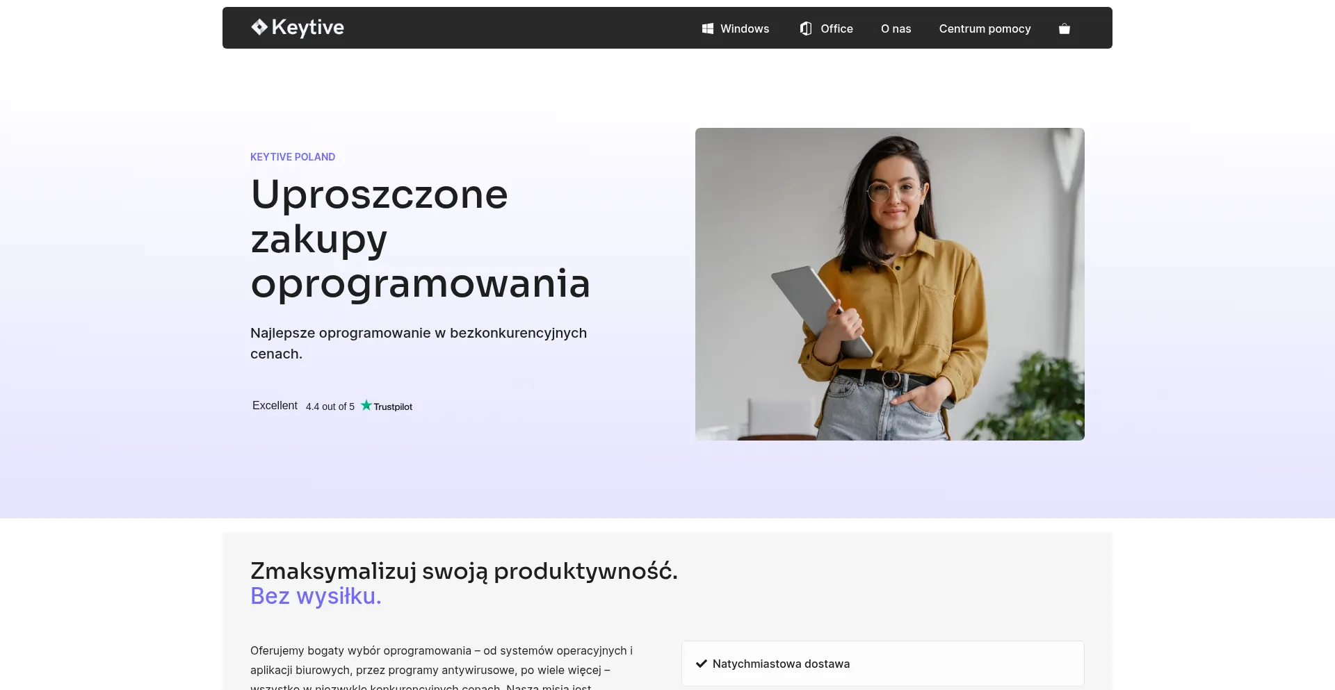 Website screenshot of Keytive.pl