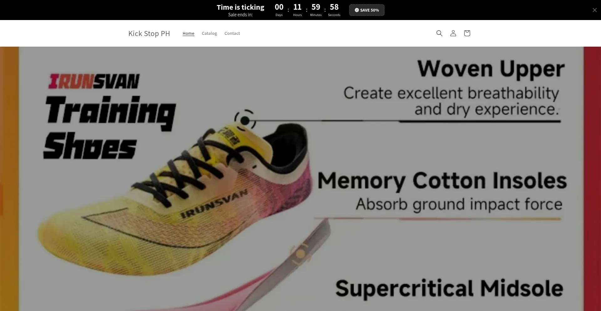Website screenshot of Kickstopph.com