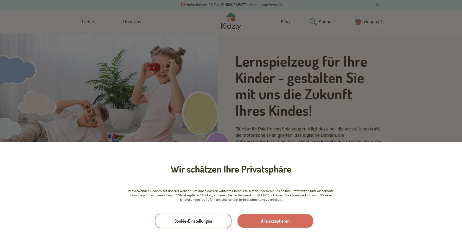 Kidzly.ch Screenshot