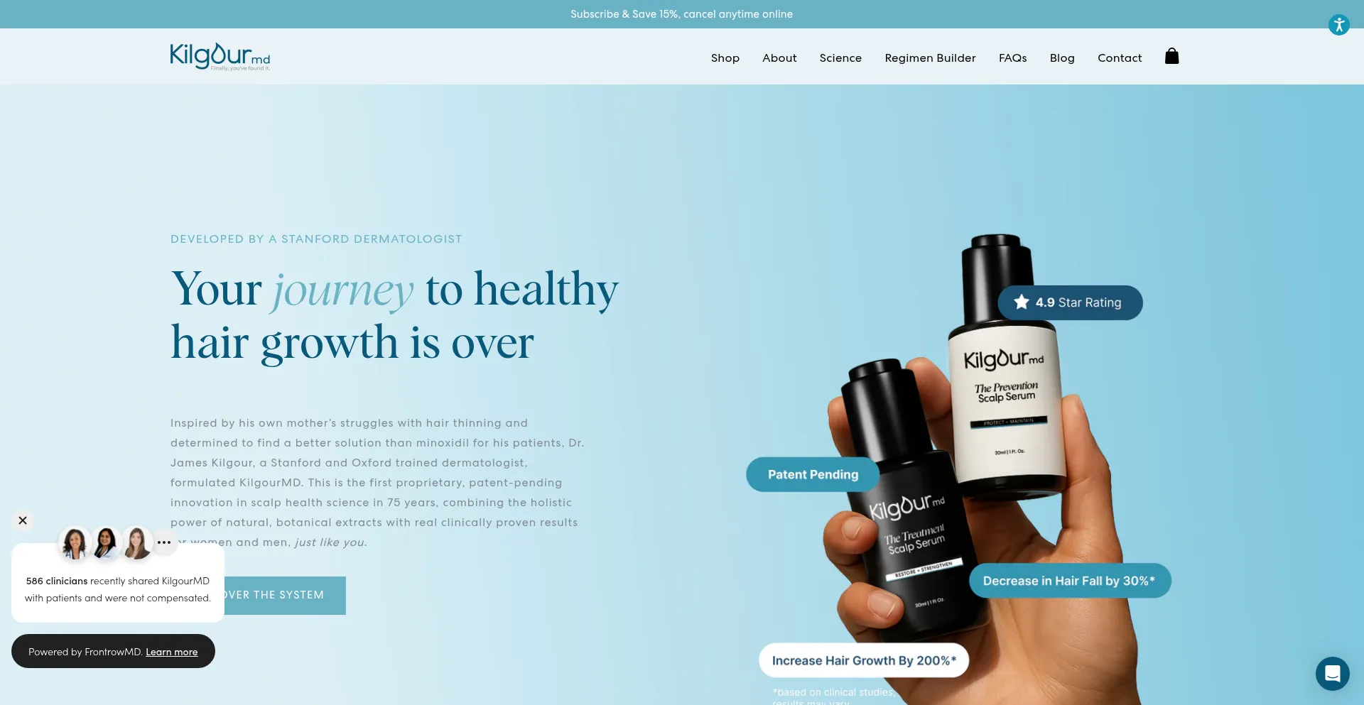 Website screenshot of Kilgourmd.com