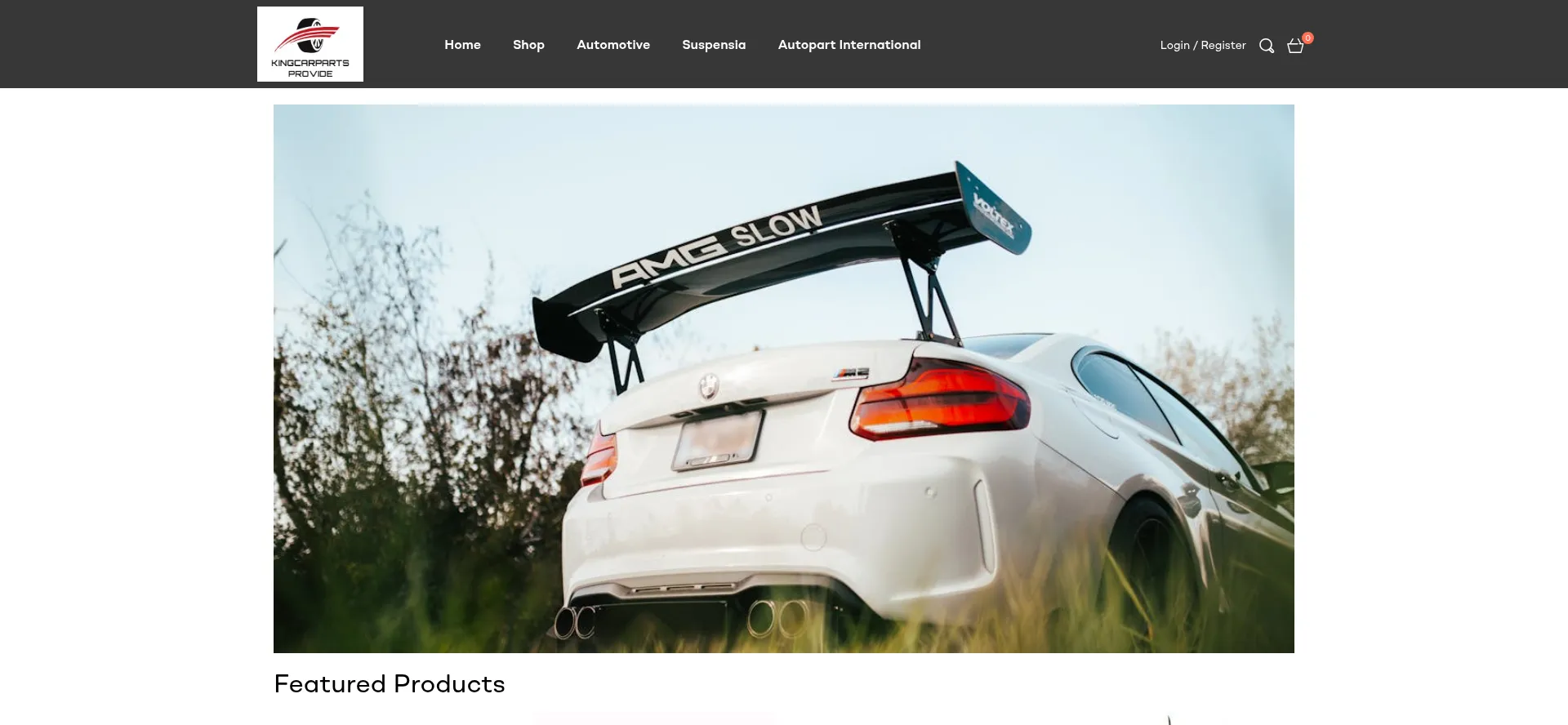 Website screenshot of Kingcarpartsprovide.com