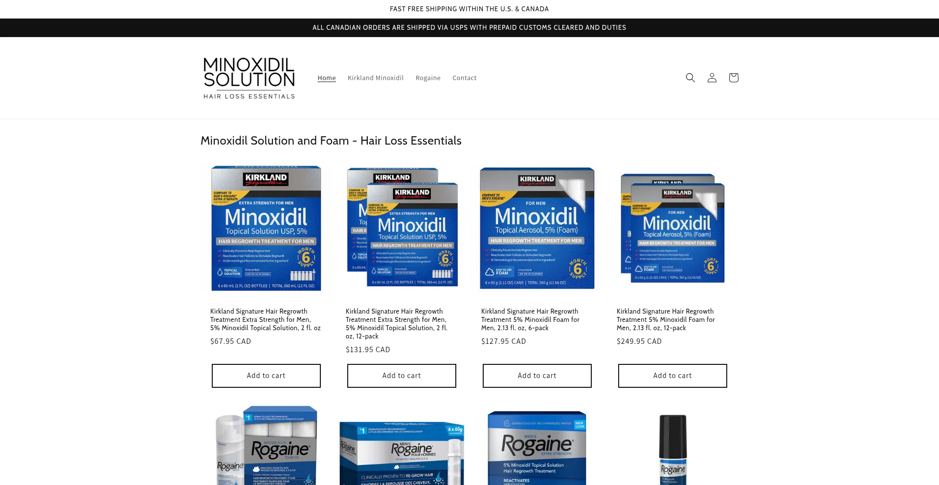 Kirklandminoxidilsolution.com 安全可靠吗？