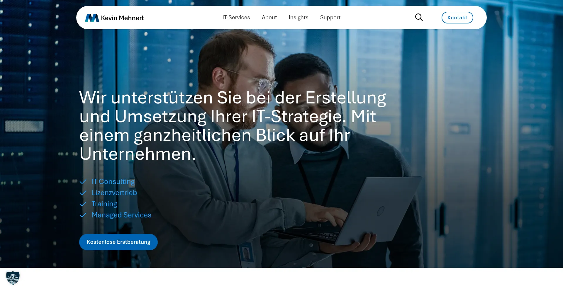 Website screenshot of Kmict.de