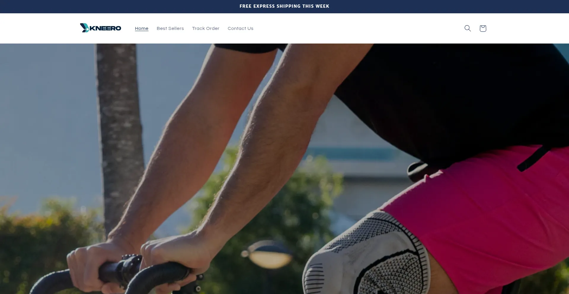 Website screenshot of Kneero.com