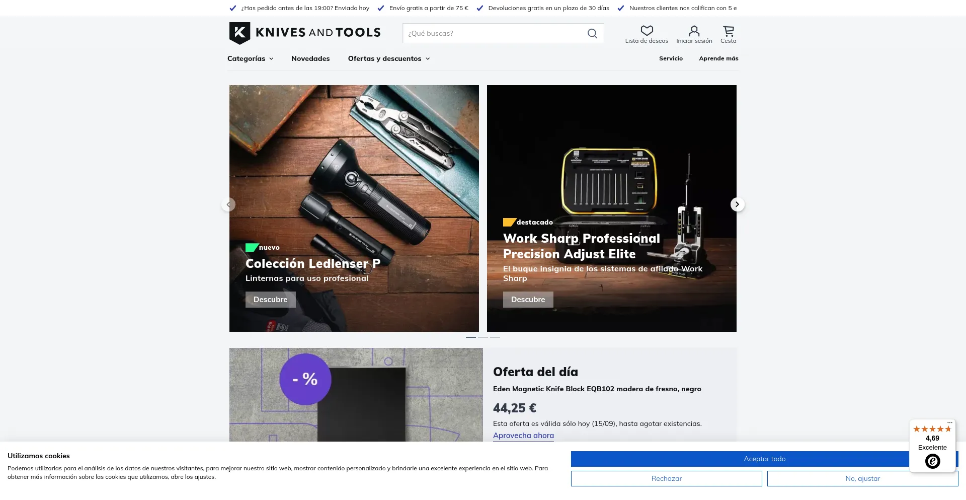 Knivesandtools.es 安全可靠吗？