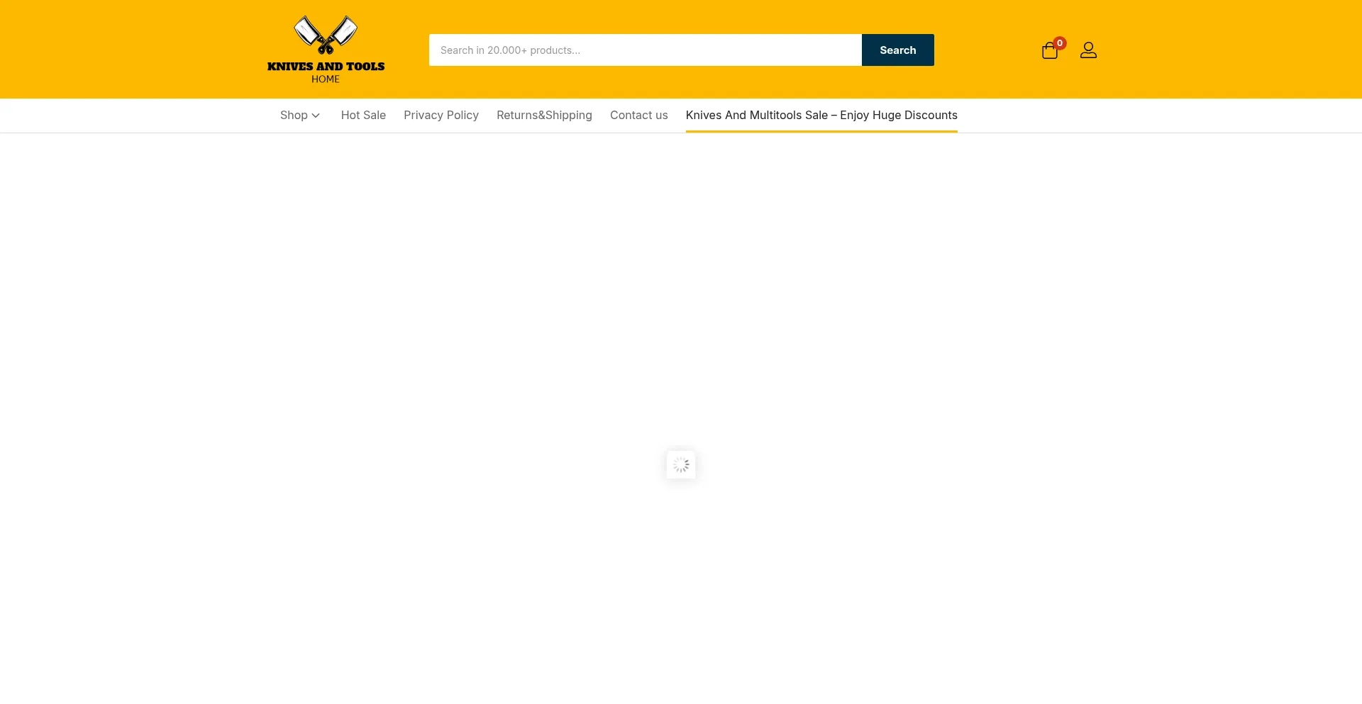 Knivesandtoolshome.com Screenshot