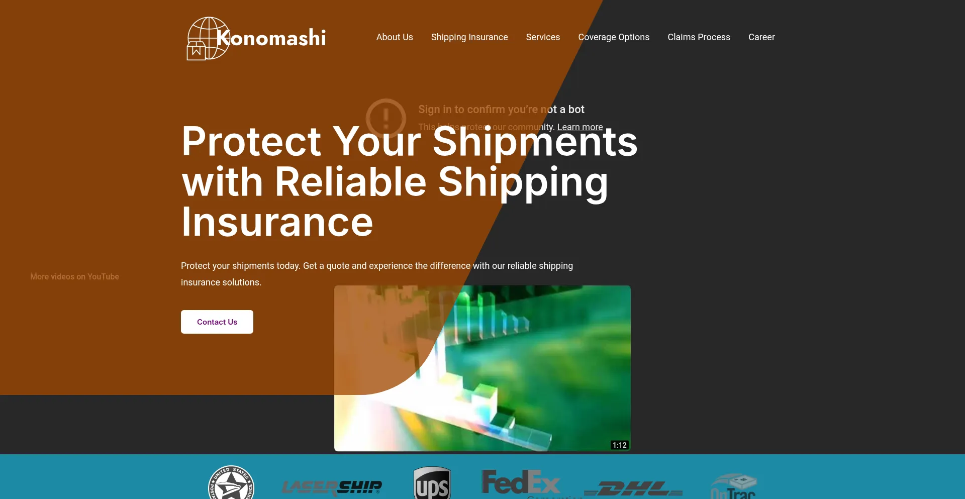 Website screenshot of Konomashi.com