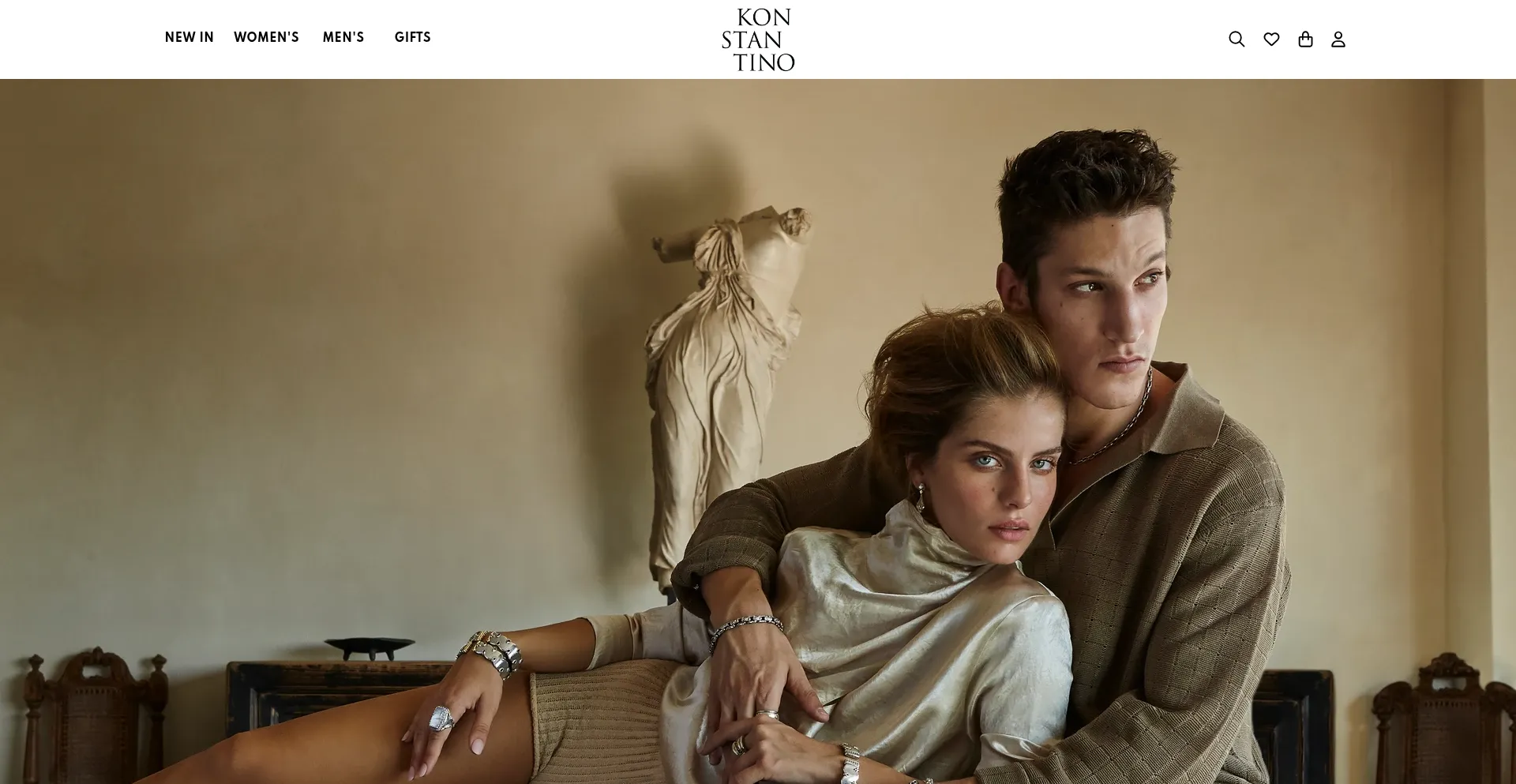 Website screenshot of Konstantino.com