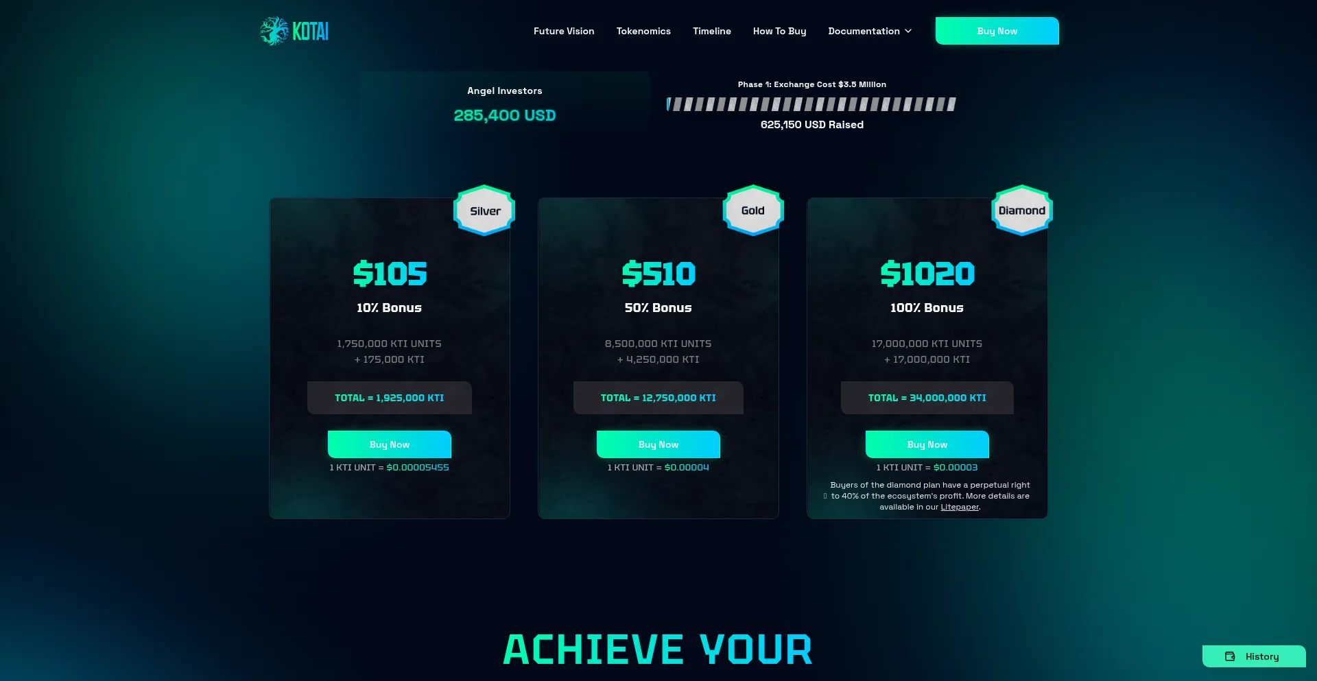 Kotaiproject.io Screenshot