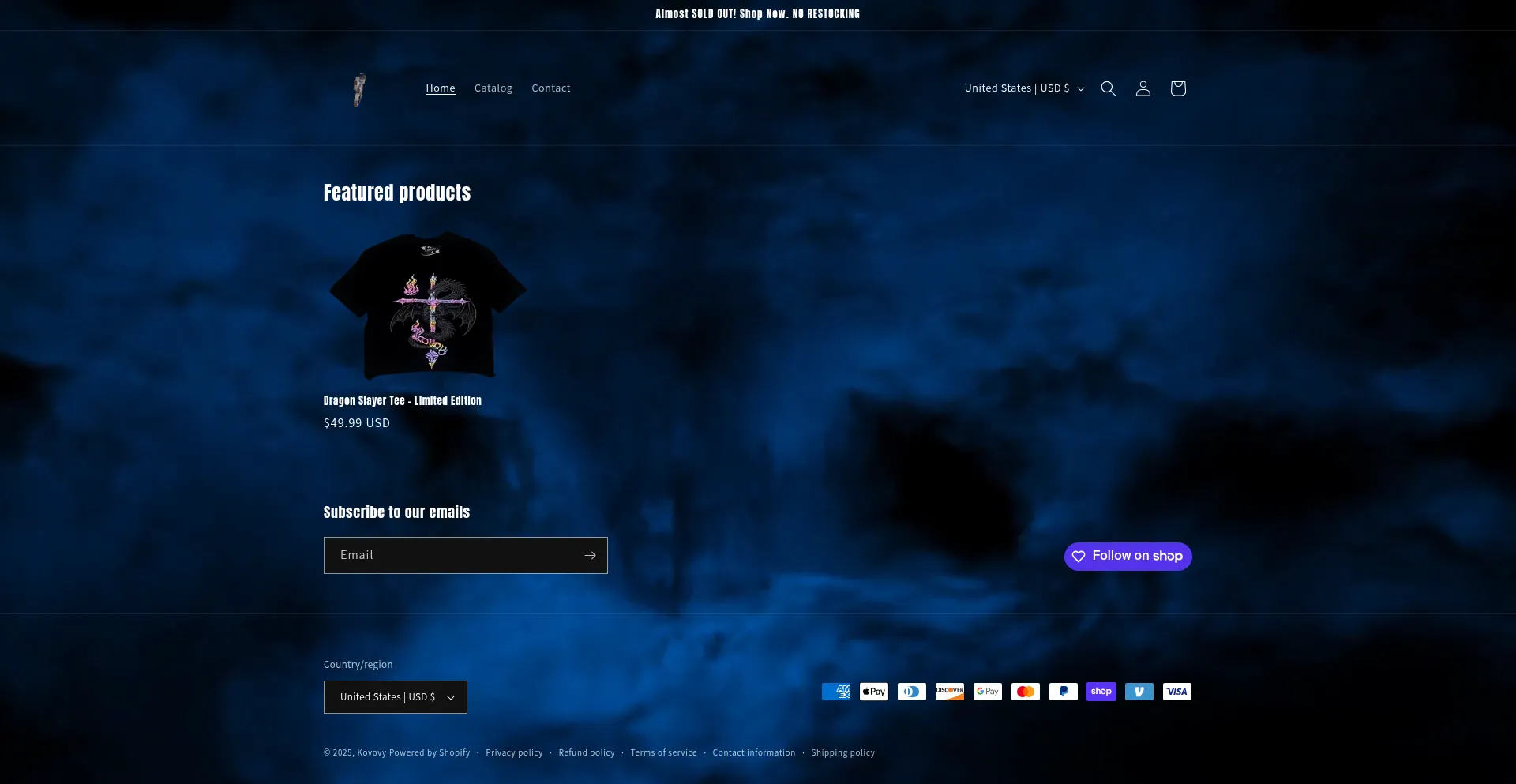 Website screenshot of Kovovy.com