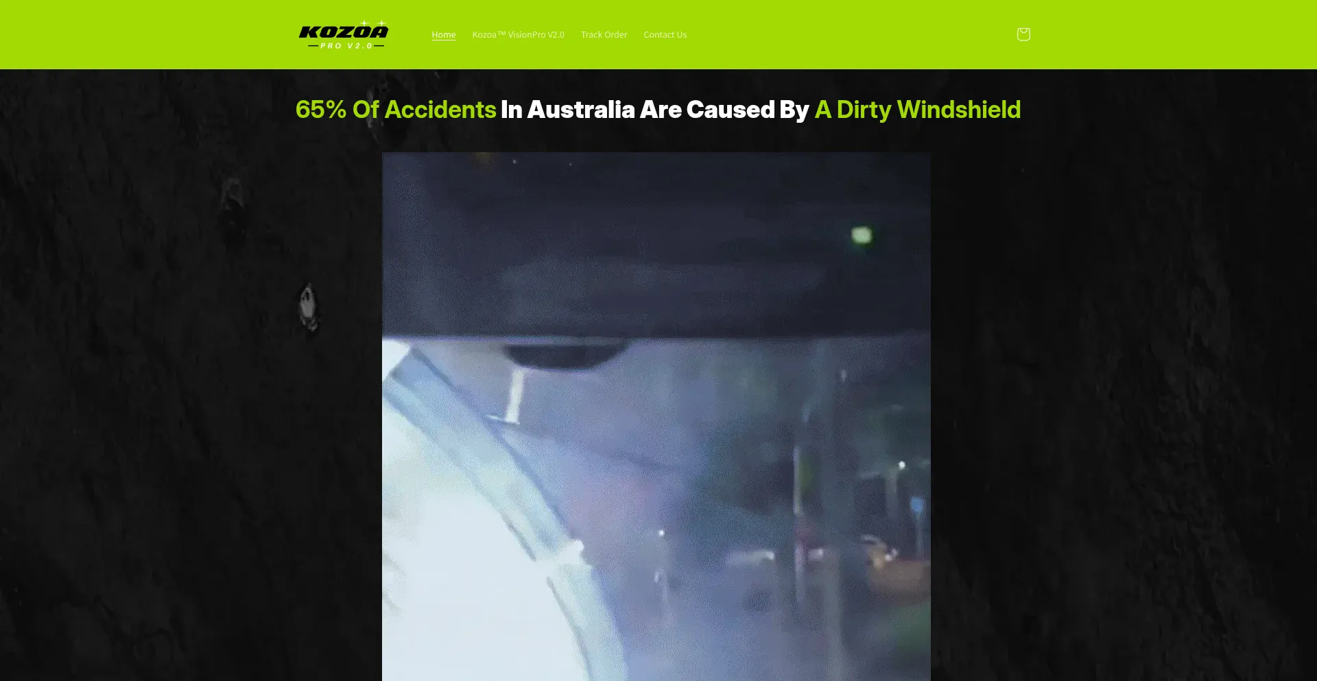 Website screenshot of Kozoa.shop