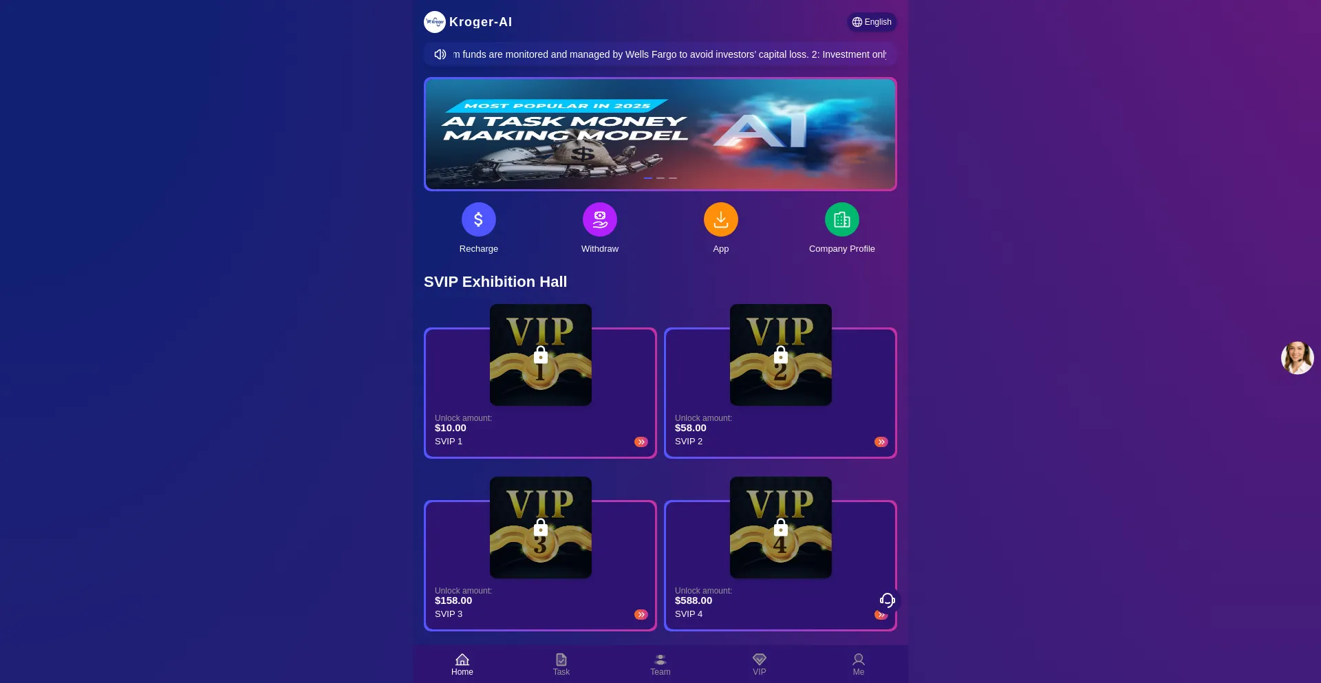 Website screenshot of Kroger-ai.com