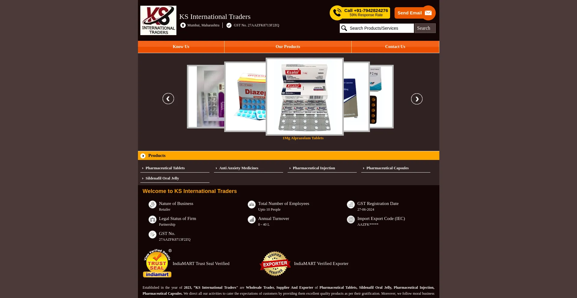 Ksinternationalpharmacy.com