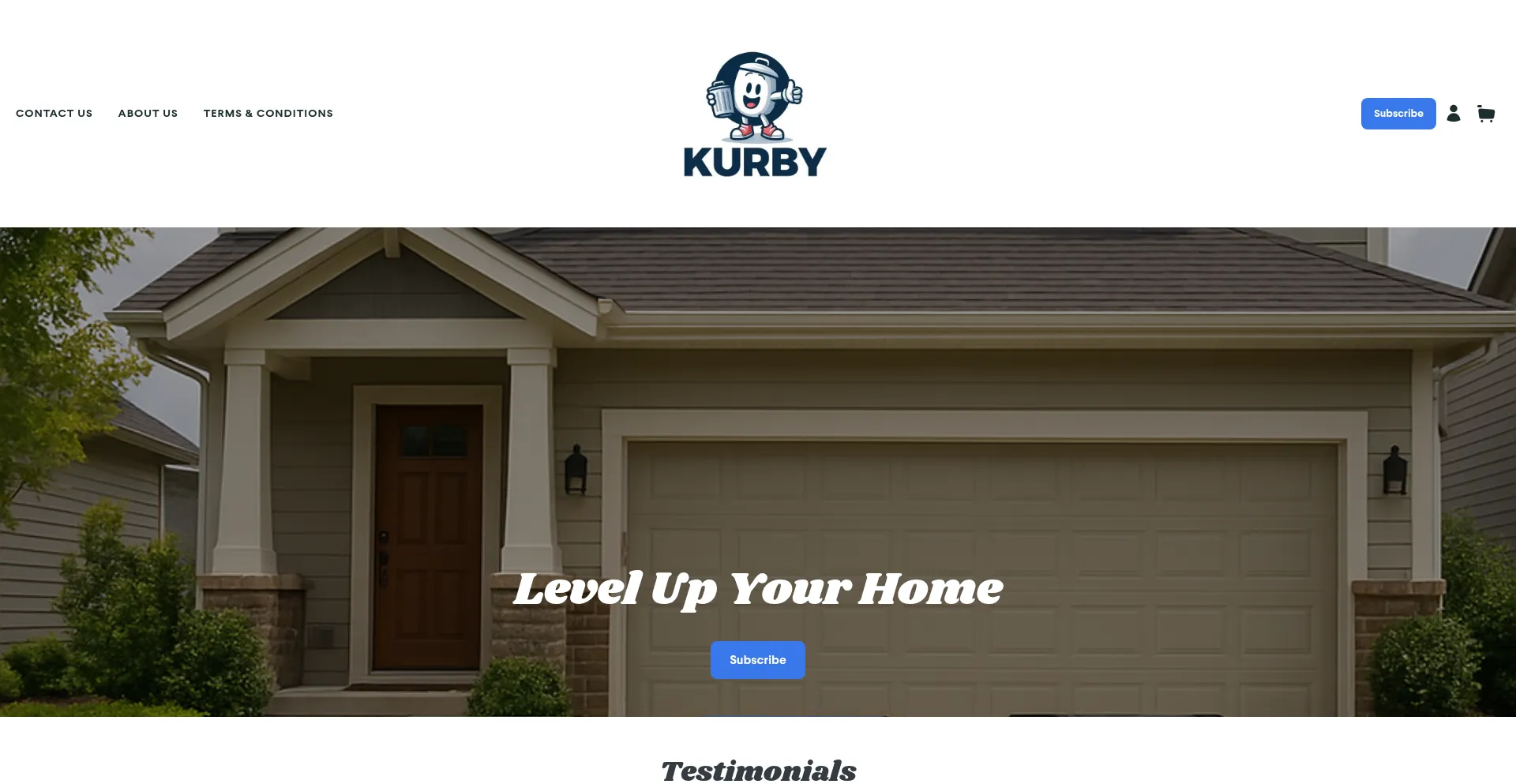 Website screenshot of Kurby.org