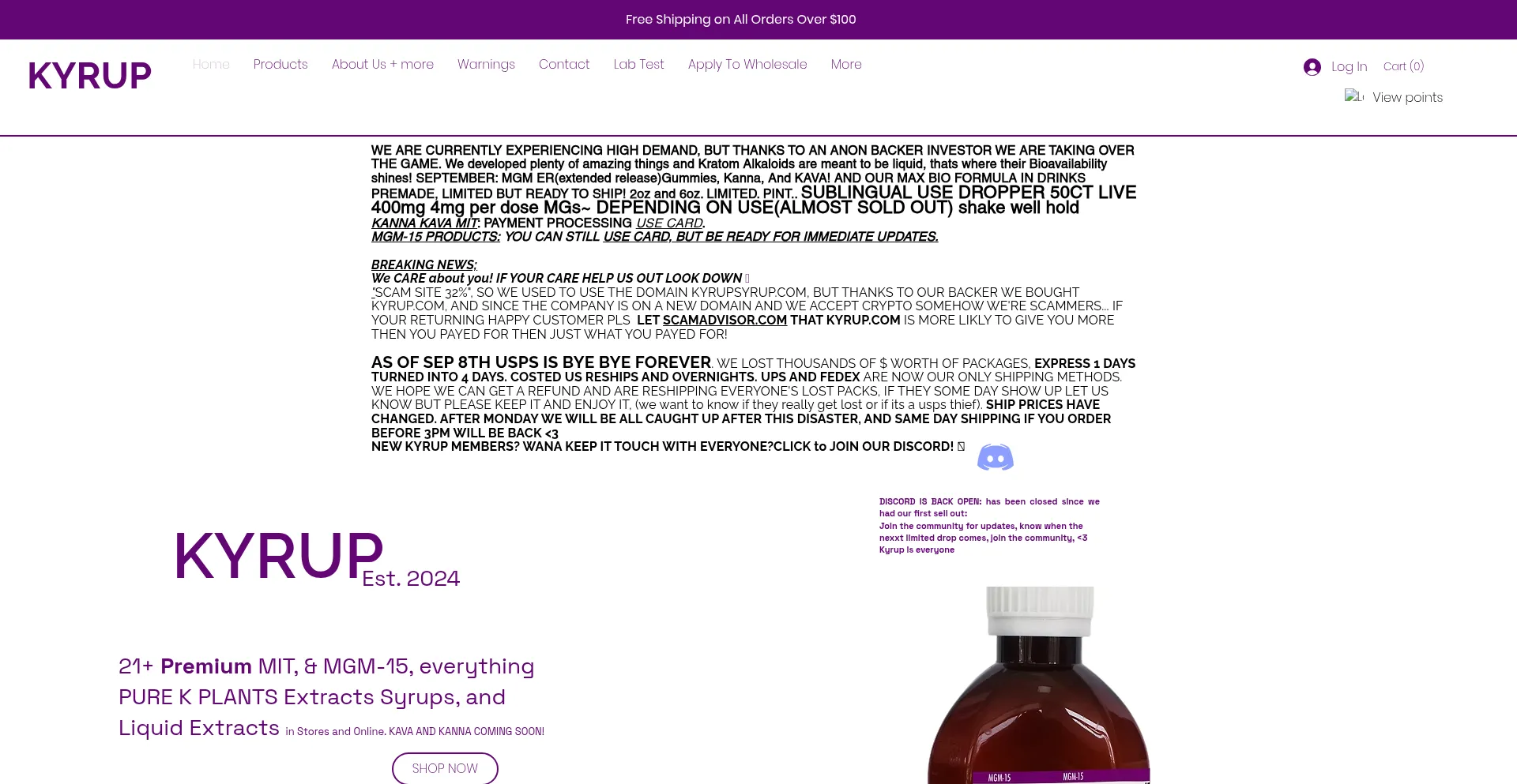 Kyrupsyrup.com 安全可靠吗？
