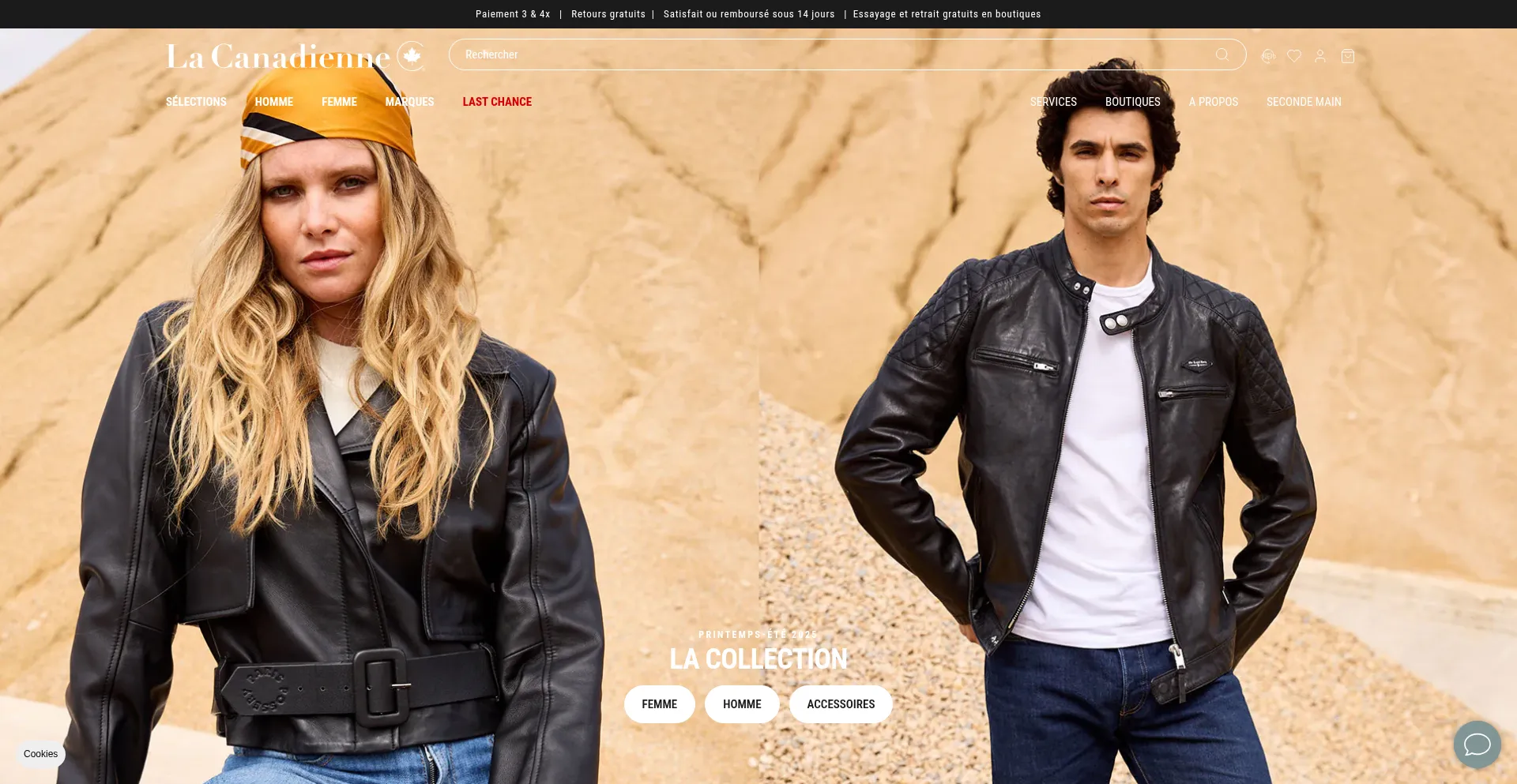 Website screenshot of La-canadienne.com