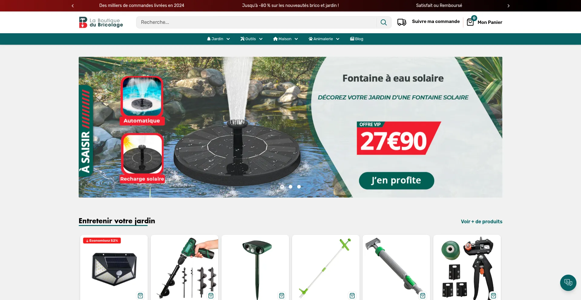 Website screenshot of Laboutiquedubricolage.com