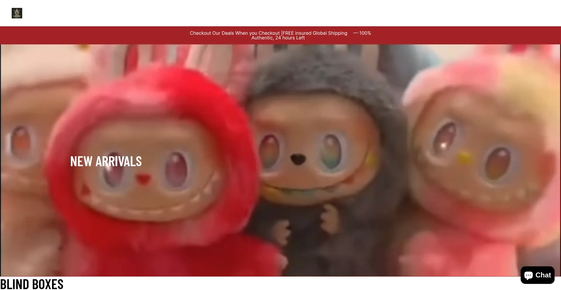Website screenshot of Labubuau.com