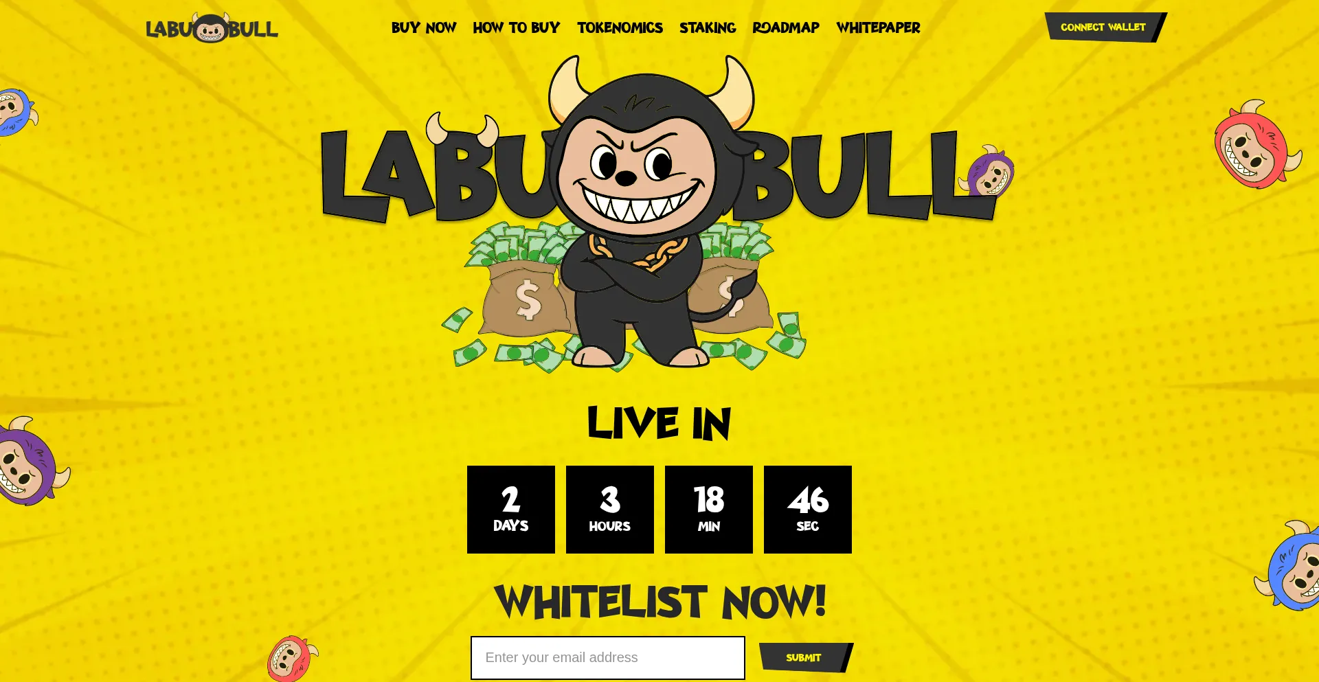 Website screenshot of Labubull.io