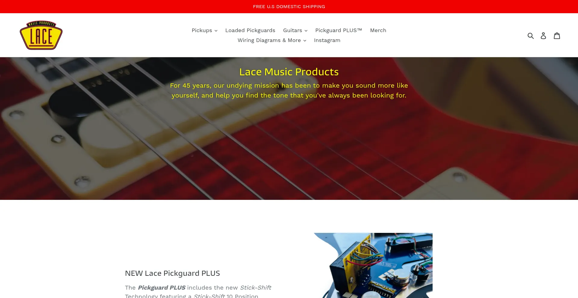 Lacemusic.com Screenshot