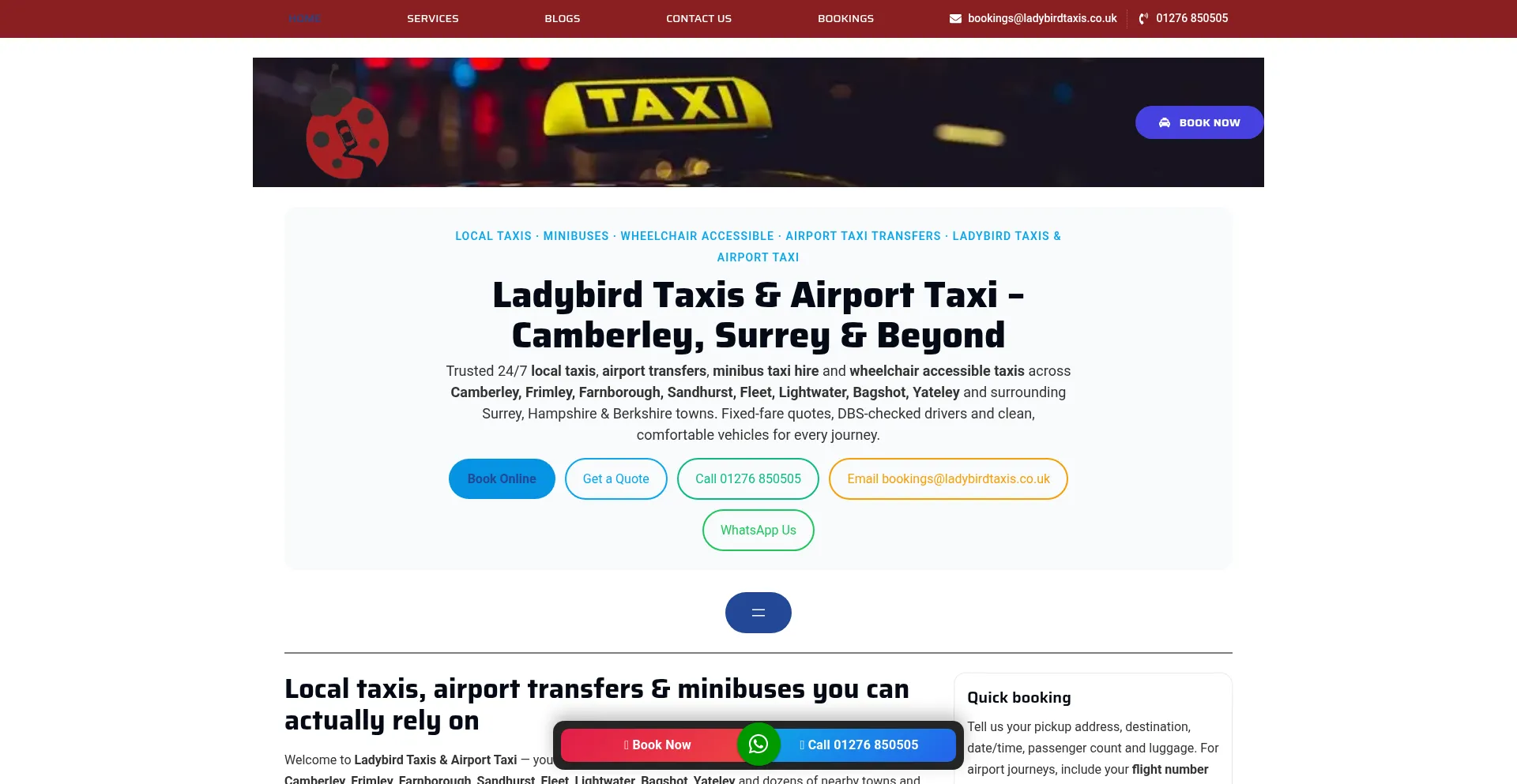 Ladybirdtaxis.co.uk