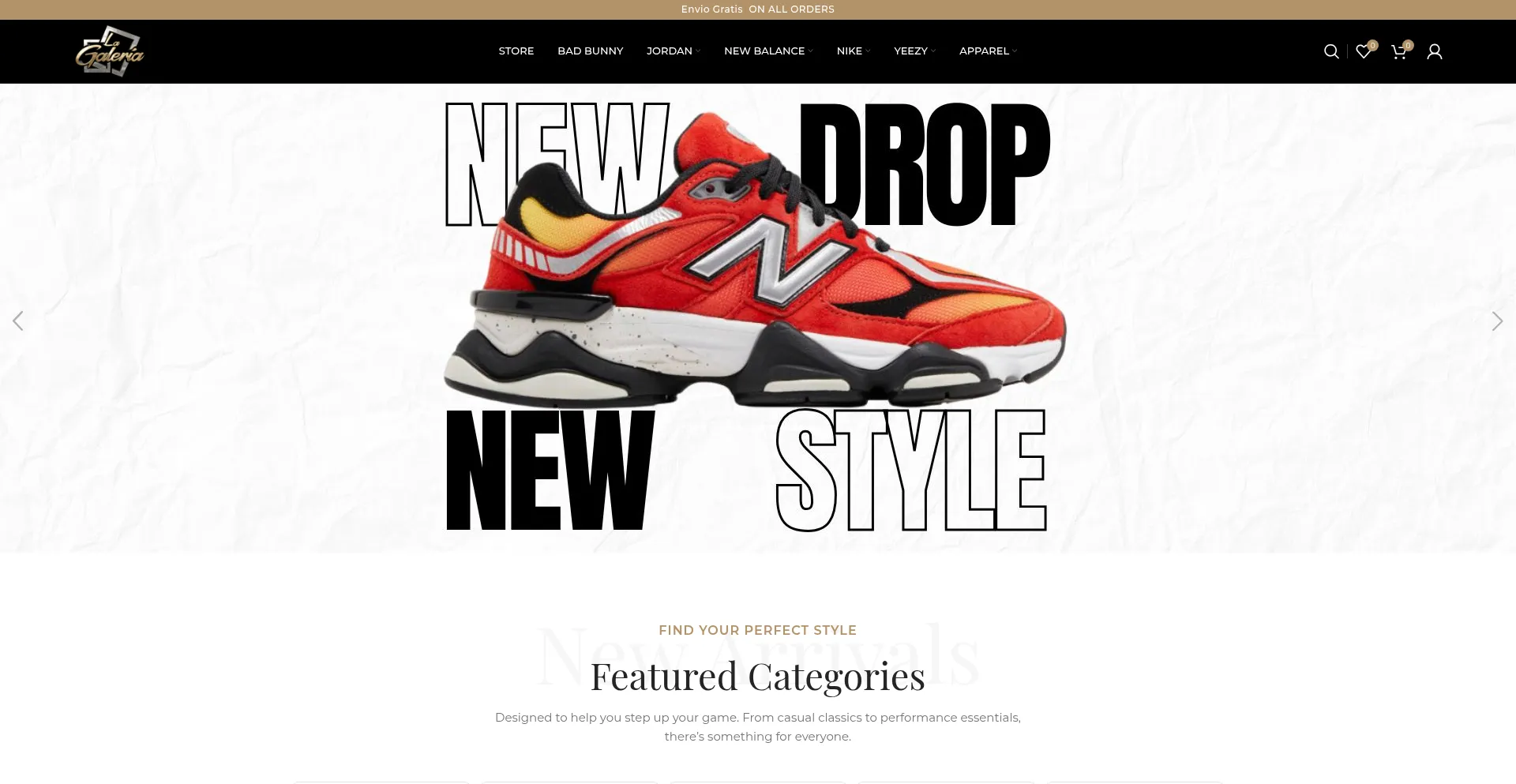 Website screenshot of Lagaleriaboutiquepr.com