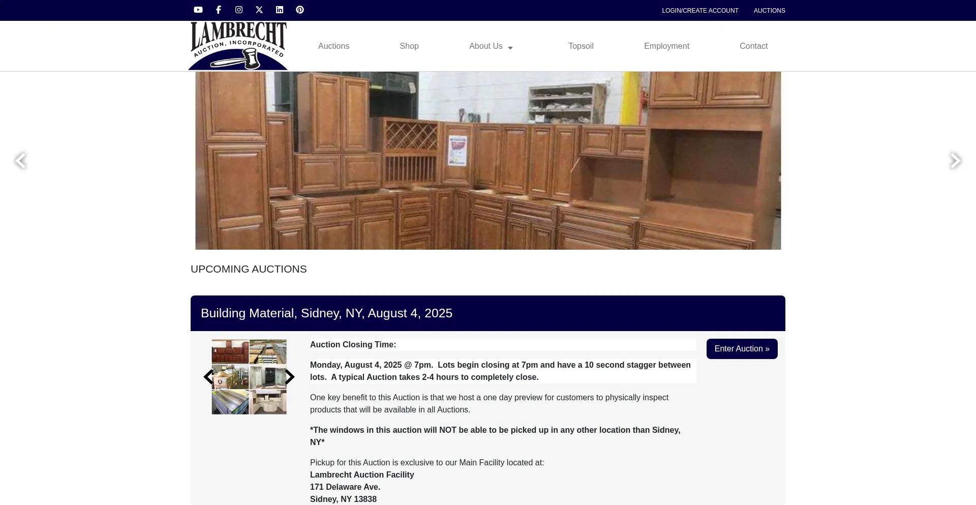 Website screenshot of Laibids.com