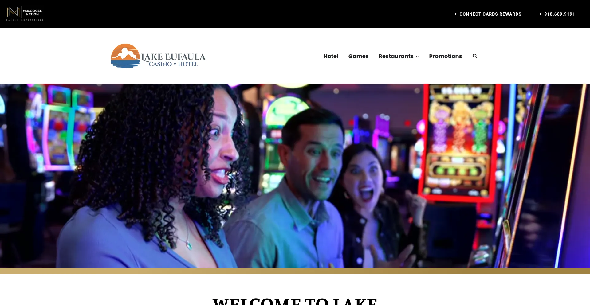 Lakeeufaulahotelcasino.com