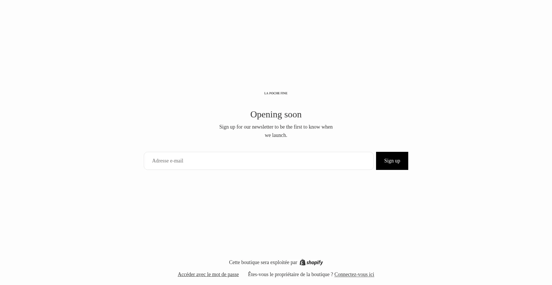 Website screenshot of Lapochefine.com