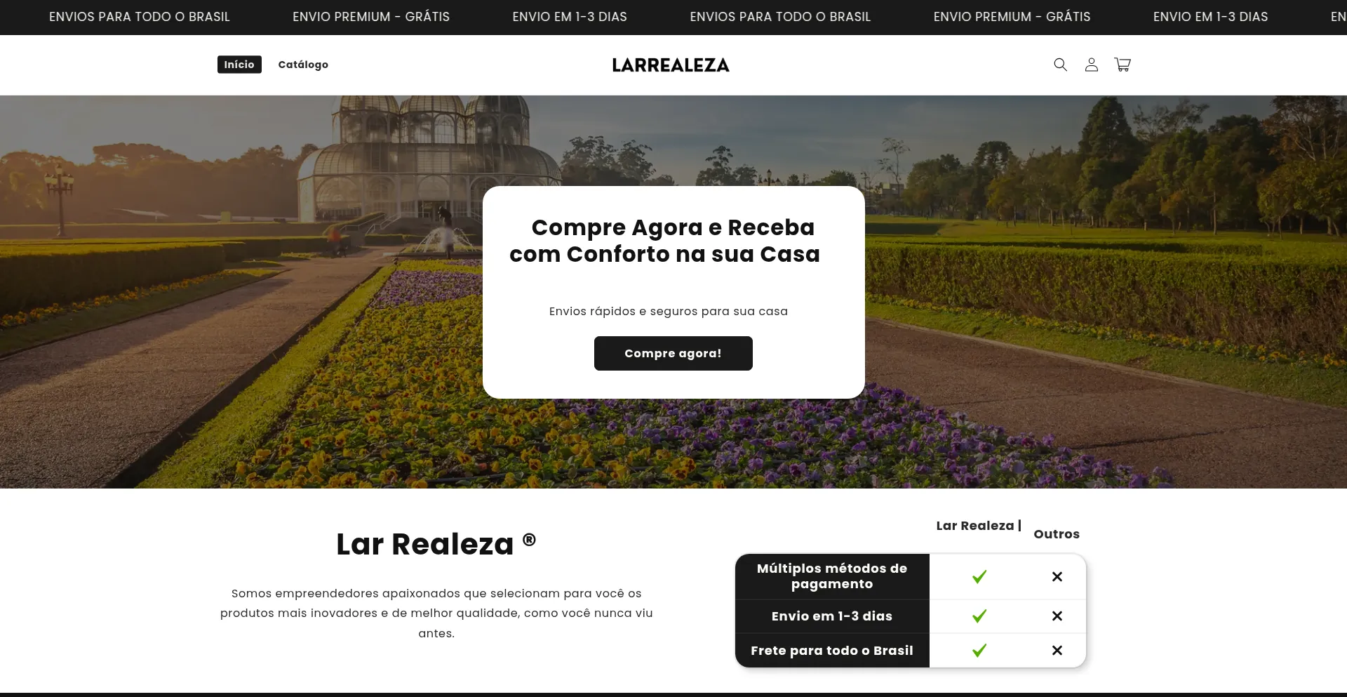 Website screenshot of Larrealeza.com