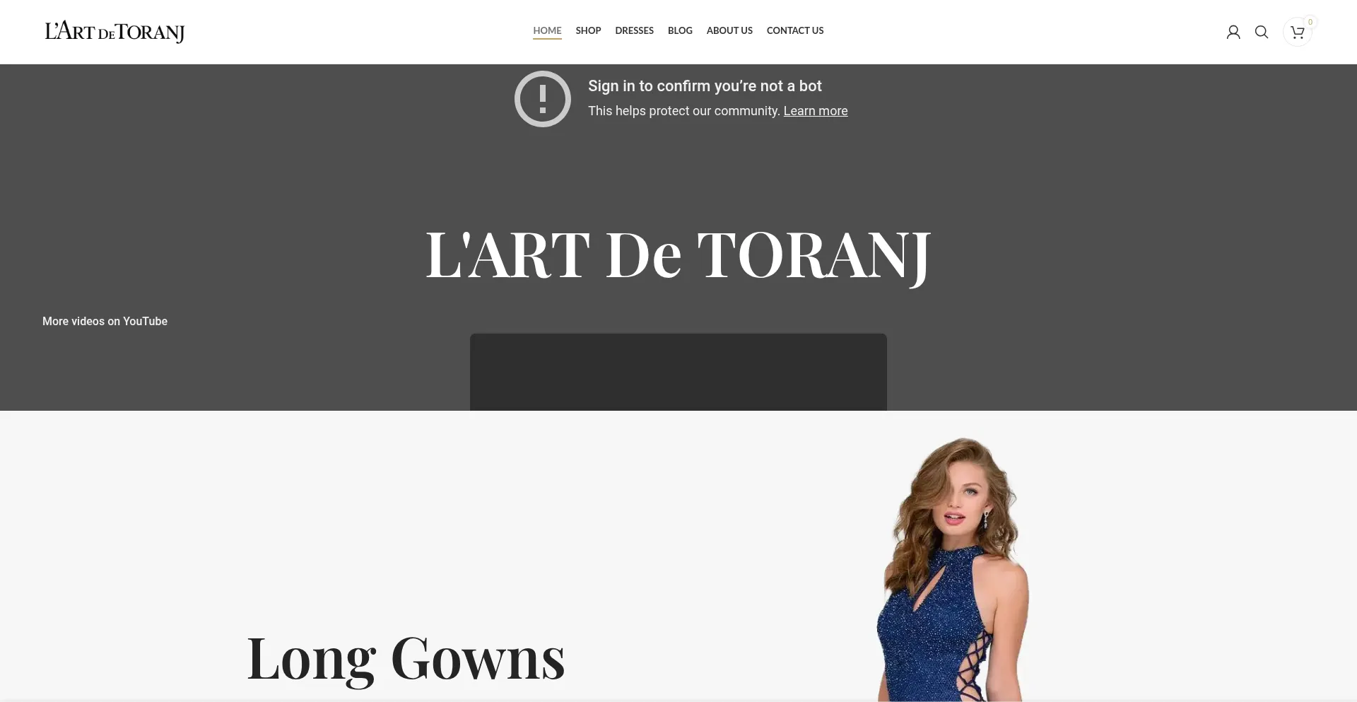 Website screenshot of Lartdetoranj.com