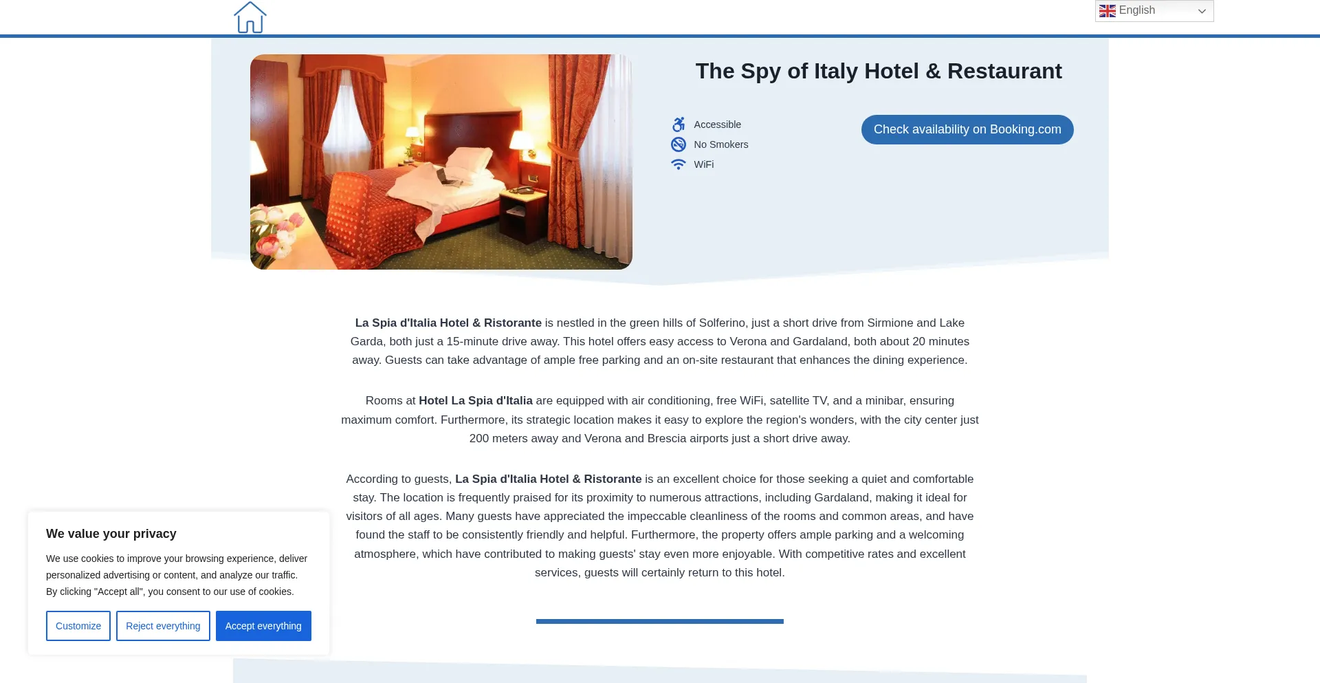 Laspiaditaliahotelandristorante.top 安全可靠吗？