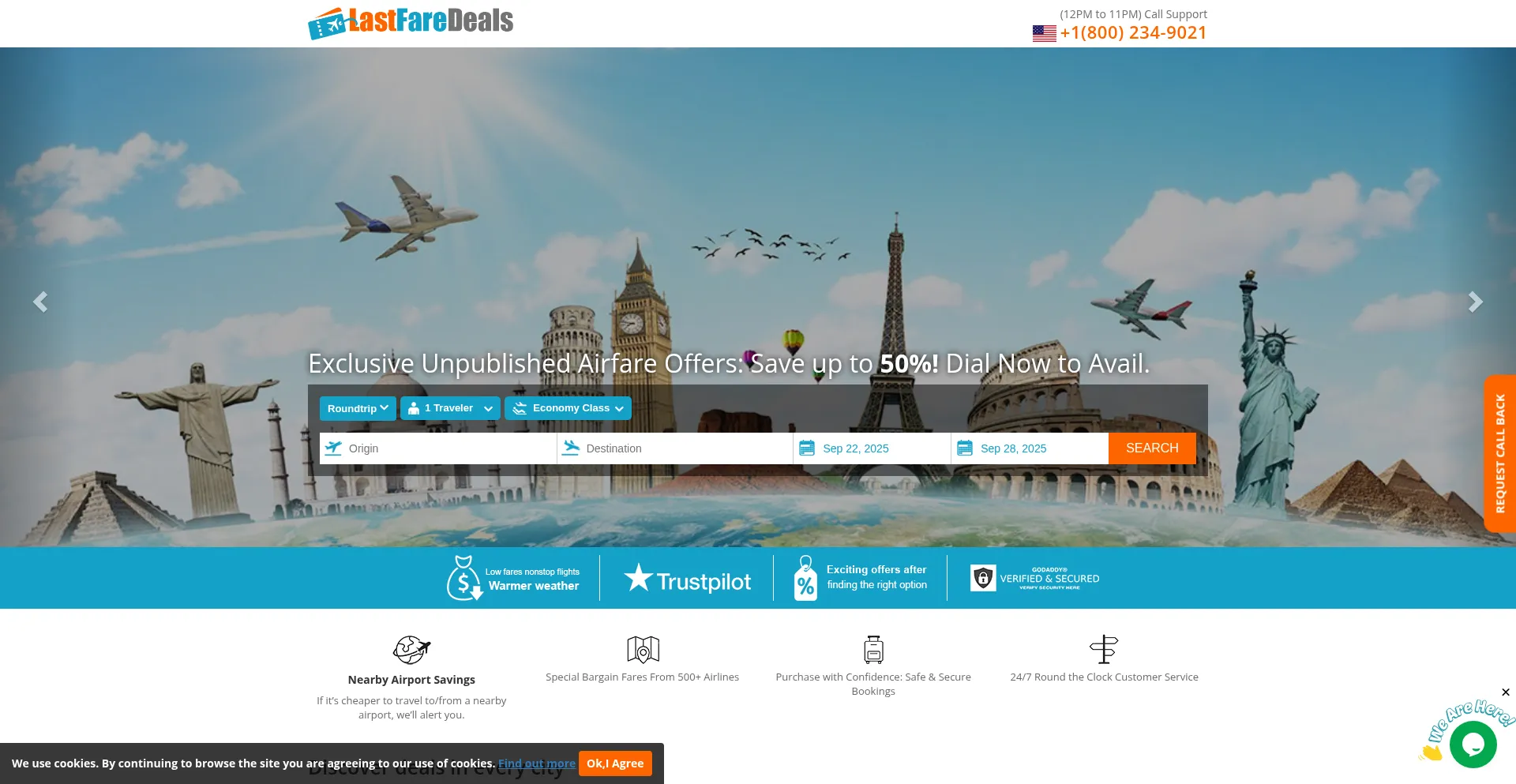 Lastfaredeals.com Screenshot