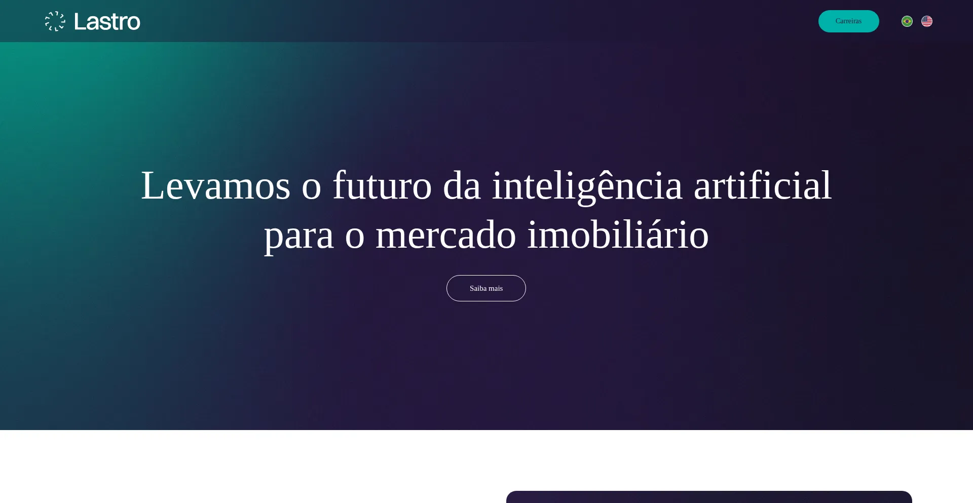 Website screenshot of Lastro.co