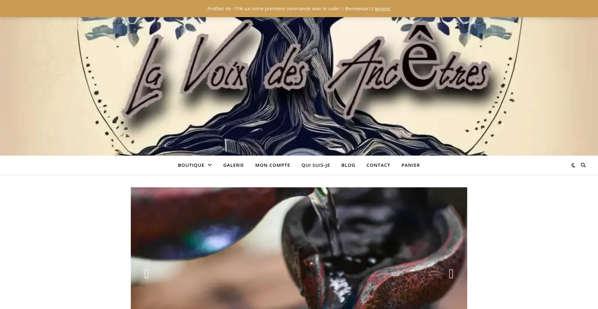 Website screenshot of Lavoixdesancetres.com