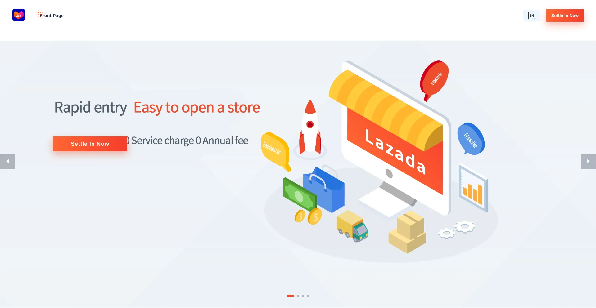 Website screenshot of Lazada.kfkaiyue.com