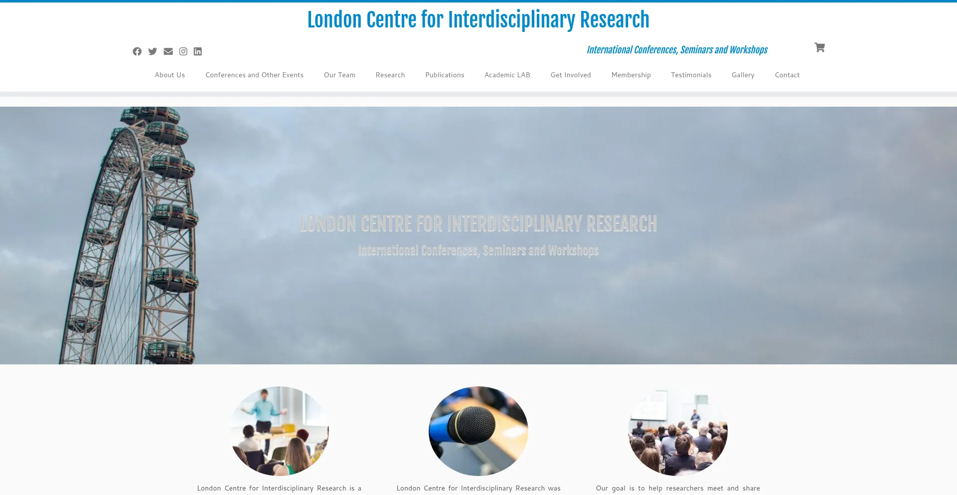 Website screenshot of Lcir.co.uk