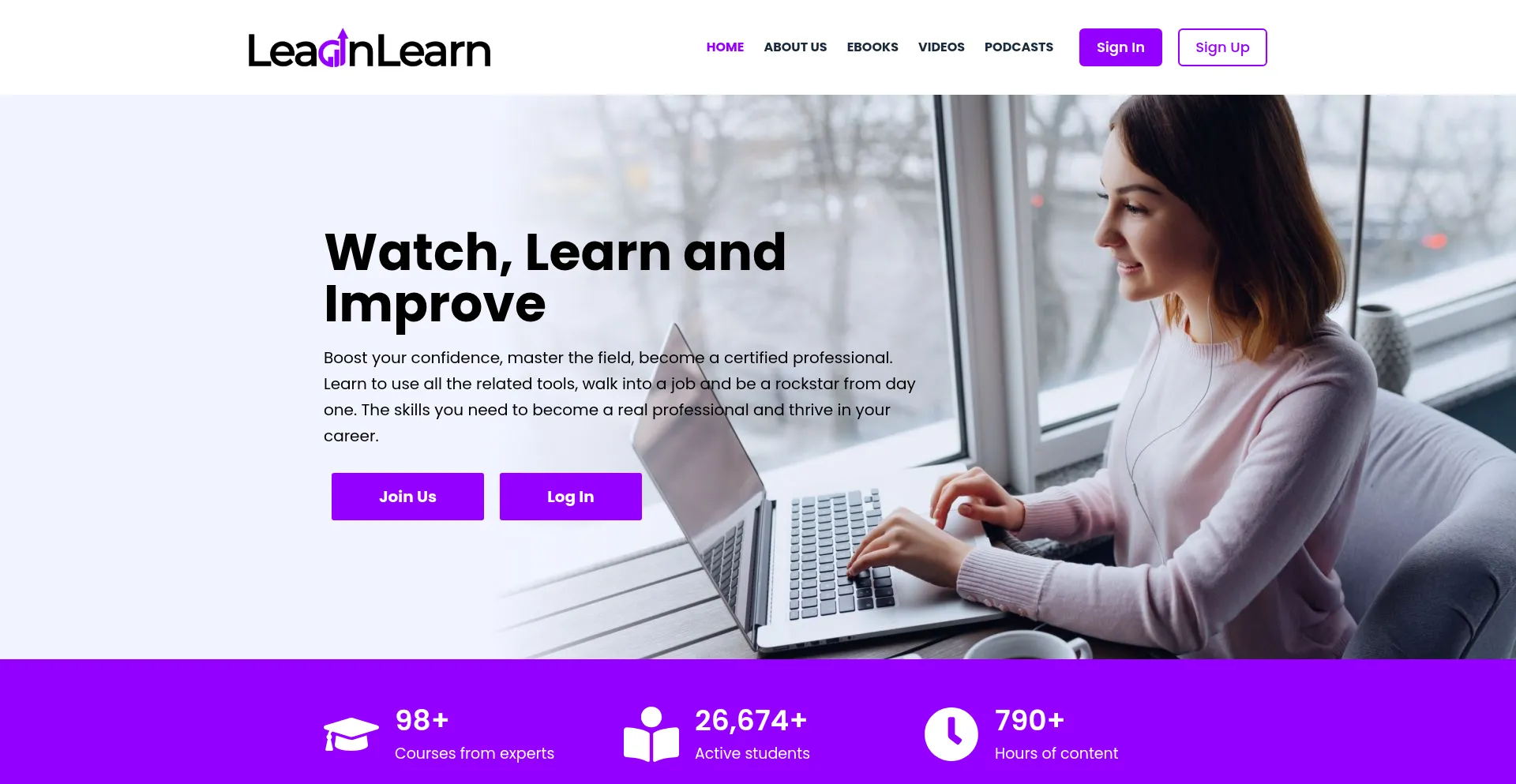 Website screenshot of Leadnlearn.co